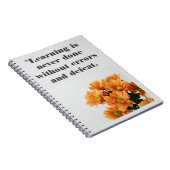 Zitate für benutzerdefinierte Foto-Blume Notizblock (Rechte Seite)