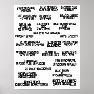 Zitate für das "Friendship Scrapbook Cut Outs" (Le Poster