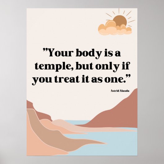 Zitate für das medizinische Zentrum und das Kranke Poster (Vorne)