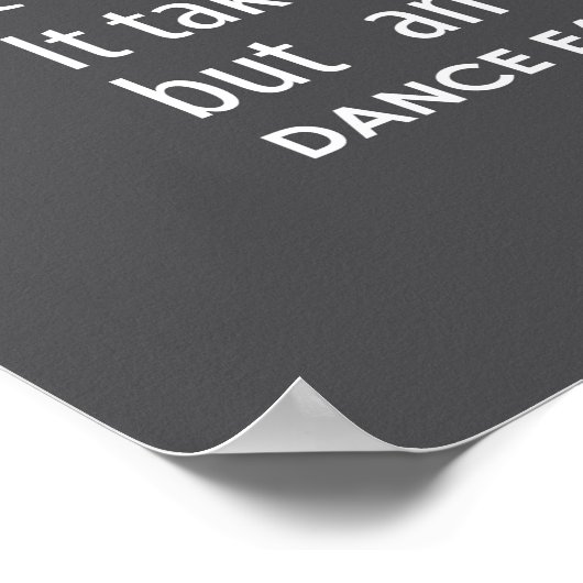 Zitate für Inspiration - Grau Poster (Ecke)