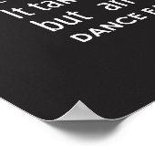 Zitate für Inspiration - Schwarz Poster (Ecke)