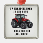 Zitate für landwirtschaftliche Traktoren Ornament Aus Metall (Vorne)