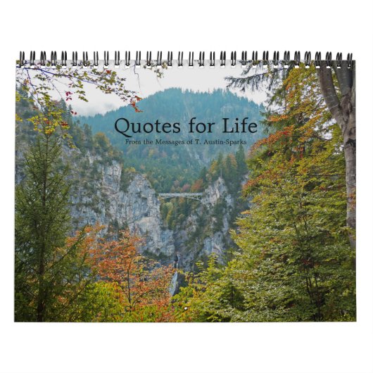 Zitate für Leben-Kalender-Wahl F Kalender (Titelbild)