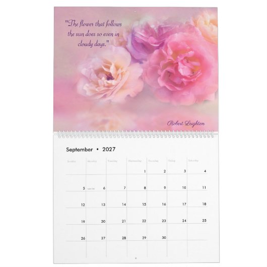 Zitate für Lieben 2023 Kalender (Sep 2027)