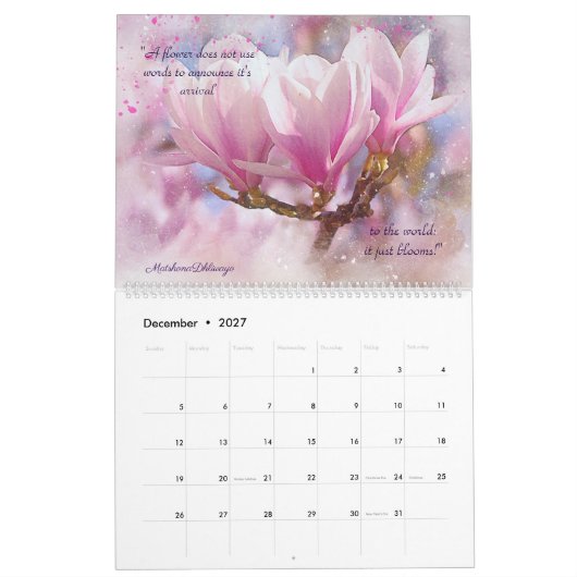 Zitate für Lieben 2023 Kalender (Dez 2027)