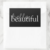 Zitate für Lieben IV Rechteckiger Aufkleber (Tasche)