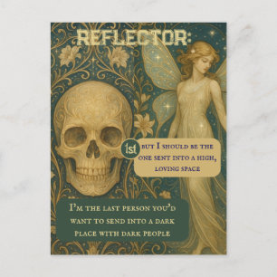 Zitate für menschliches Reflektordesign Postkarte