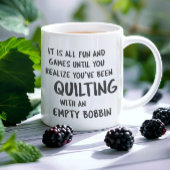 Zitate für Quilters-Kaffee mit lustigen Quiltierun Kaffeetasse