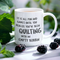 Zitate für Quilters-Kaffee mit lustigen Quiltierun