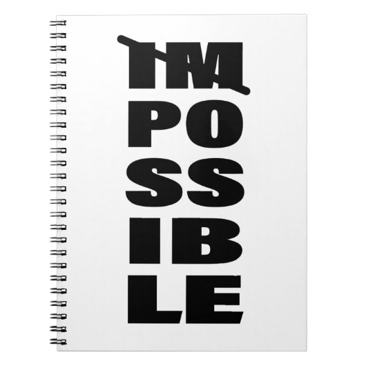 Zitate für unendliche Möglichkeiten Notizblock (Vorderseite)