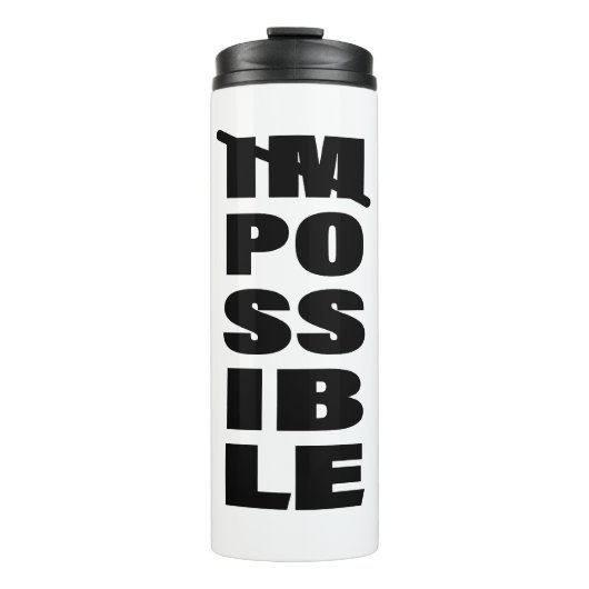 Zitate für unendliche Möglichkeiten Thermosbecher (Vorderseite)