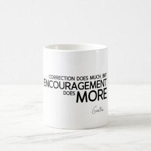 ZITATE: Goethe - Ermutigung Kaffeetasse