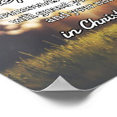 Zitate Gottes: Phil 4:7 — "Friede Gottes" Poster (Ecke)