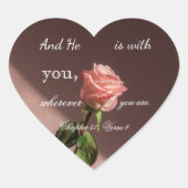 Zitate Herz-Aufkleber (Vorderseite)