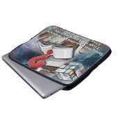 Zitate in Büchern Laptopschutzhülle (Vorne Knopf)