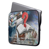 Zitate in Büchern Laptopschutzhülle (Vorderseite Links)
