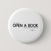 ZITATE: Konfuzius: Öffnen Sie ein Buch Button (Vorderseite)