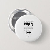 ZITATE: Konfuzius: Schüssel Reis, bauen Reis an Button (Vorne & Hinten)