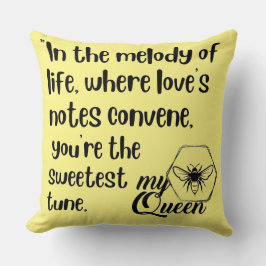 Zitate meiner Bienenkönigin Kissen