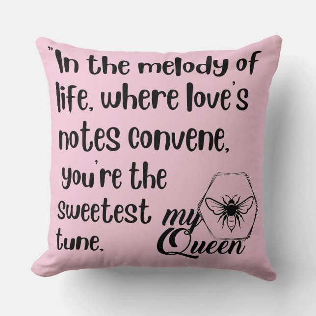 Zitate meiner Bienenkönigin Kissen (Vorderseite)