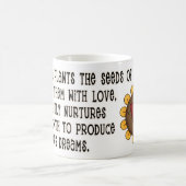 *Zitate Niedlicher Lehrer Zitat mit Blume Kaffeetasse (Mittel)