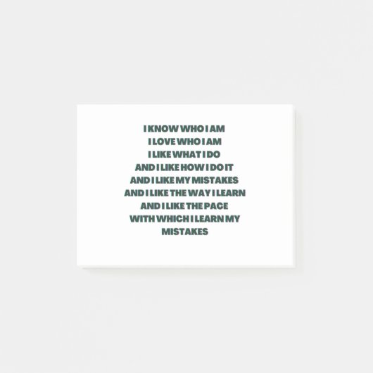 Zitate Post-it Klebezettel (Vorderseite)