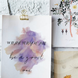 Zitate Poster-Wandkunst Poster