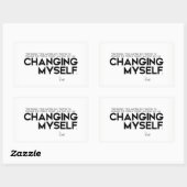 ZITATE: Rumi: Ändern Rechteckiger Aufkleber (Blatt)