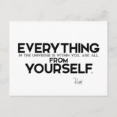 ZITATE: Rumi: Innerhalb Sie Postkarte (Vorderseite)