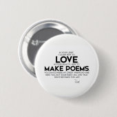 ZITATE: Rumi: Lernen Sie wie zur Liebe Button (Vorne & Hinten)