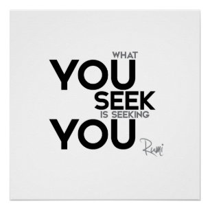 ZITATE: Rumi - Sie Suchvorgang Sie Poster