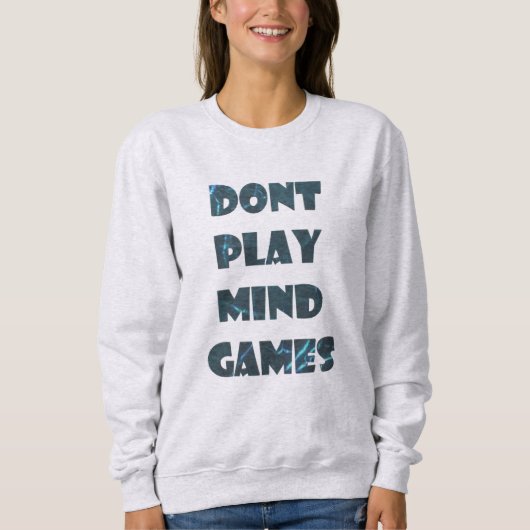 Zitate Text Ocean Style Sweatshirt (Vorderseite)