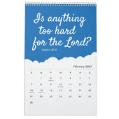 Zitate | Typografie 2026 Christlich Kalender (Feb 2027)