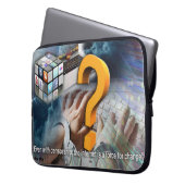 Zitate über das Internet Laptopschutzhülle (Vorderseite Links)