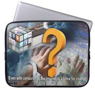 Zitate über das Internet Laptopschutzhülle