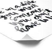 Zitate über das Leben: Einmal treffen Sie sich... Fotodruck (Ecke)