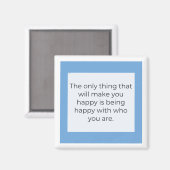 Zitate über das Leben  Magnet (Vorderseite/Rückseite)