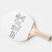 Zitate über Glauben und Hoffnung Tischtennis Schläger (Seitenansicht)