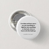Zitate über innere Ruhe Button (Vorne & Hinten)