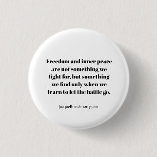 Zitate über innere Ruhe Button