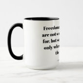Zitate über inneren Frieden Tasse (Links)