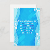 Zitate über Liebe, Leben und Freundschaft Dankeskarte (Vorne/Hinten)