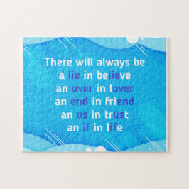 Zitate über Liebe, Leben und Freundschaft Puzzle