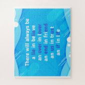 Zitate über Liebe, Leben und Freundschaft Puzzle (Vertikal)