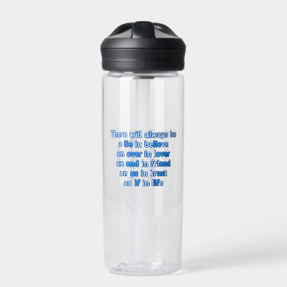 Zitate über Liebe, Leben und Freundschaft Trinkflasche