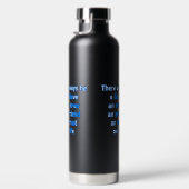 Zitate über Liebe, Leben und Freundschaft Trinkflasche (Rechts)