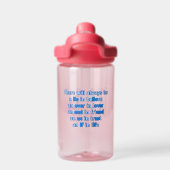 Zitate über Liebe, Leben und Freundschaft Trinkflasche (Rückseite)