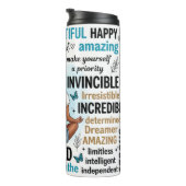 Zitate über Selbstliebe Thermosbecher (Nach rechts gedreht)