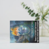 Zitate über unser Wetter Postkarte (Stehend Vorderseite)