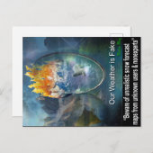 Zitate über unser Wetter Postkarte (Vorne/Hinten)